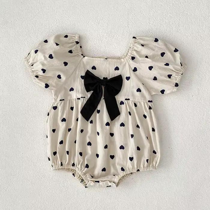 Nouvelle Robe Printemps 2026 pour Filles 2-6 Ans, Robe de Soirée en Coton pour Enfants, Robe Cœur, B