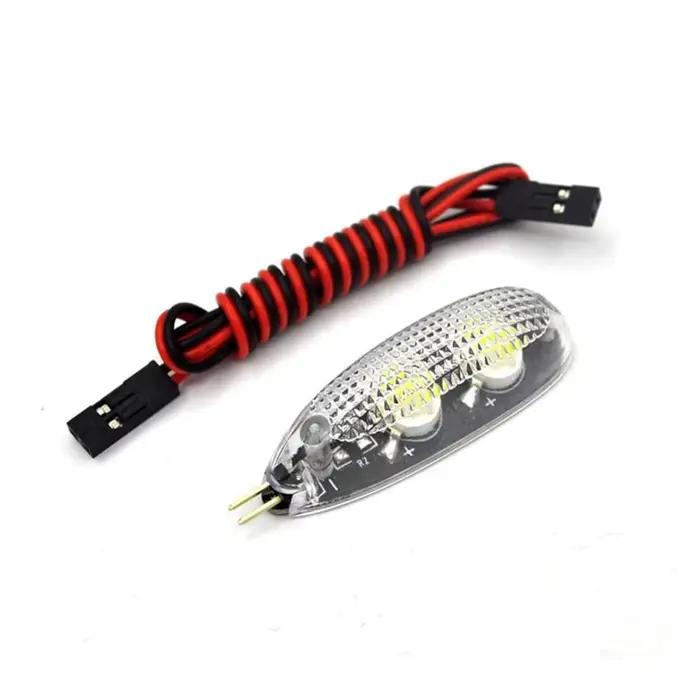 Veilleuse LED de Navigation intelligente 3W 5V/12V rouge/vert/blanc/bleu avec câble pour Drone RC