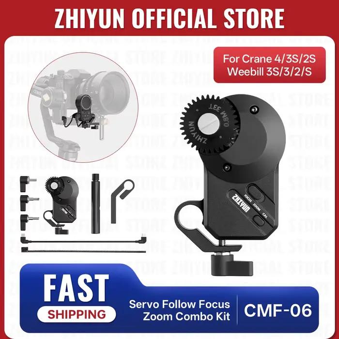 ZHIYUN – Kits combinés de Zoom de mise au point Servo CMF-06 officiels pour grue 4/2S/3S / Weebill 3