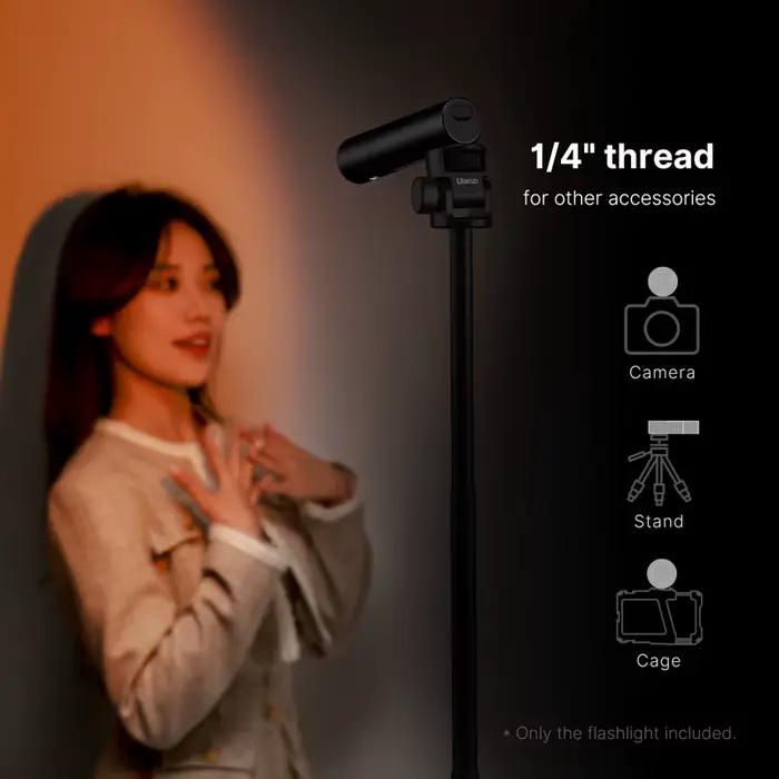 Ulanzi-Lampe de poche zoomable LM07, lumière d'appoint pour photographie, lumière d'ambiance avec 1/