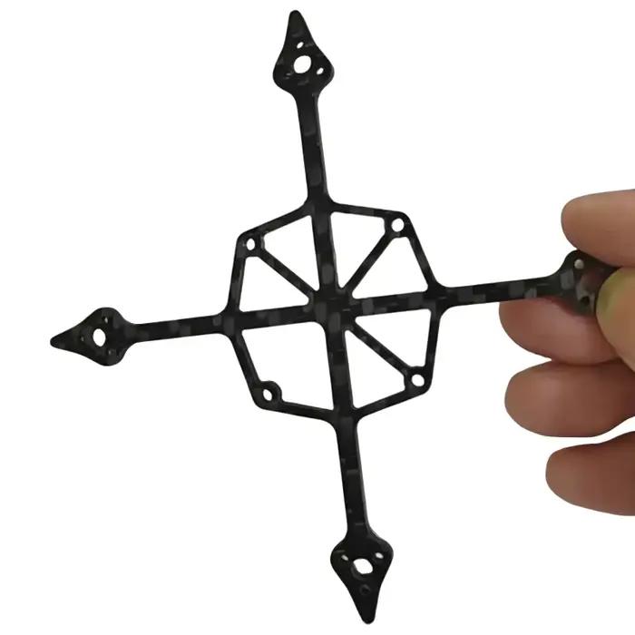 Châssis en fibre de carbone renforcé léger pour drone FPV RC de 2 pouces, épaisseur 2,5 mm, plaque i