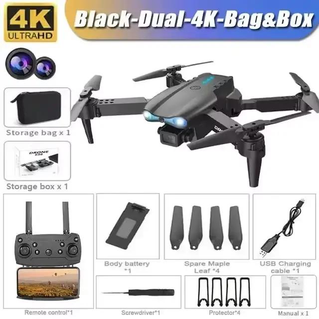 Drone E99Pro HD 4K avec double WiFi FPV, évitement d'obstacles, photographie aérienne professionnell