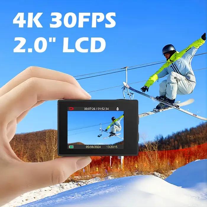 SJCAM SJ4000 caméra d'action AIR 4K 30PFS 1080P 4x Zoom WIFI moto casque de vélo caméra de sport éta