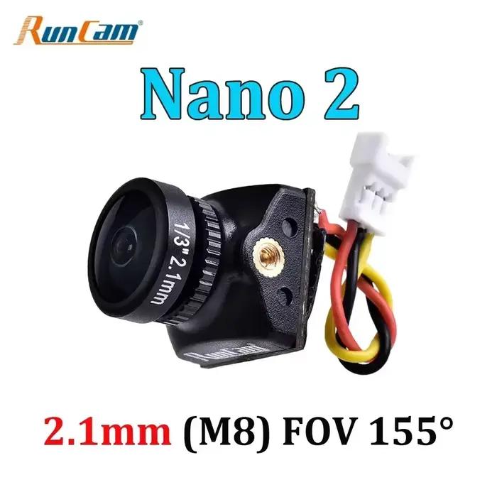Caméra FPV RunCam Nano 2 ultra-légère 700TVL CMOS, 2,1 mm 155 ° & 1.8mm 170 ° Options d'objectif
