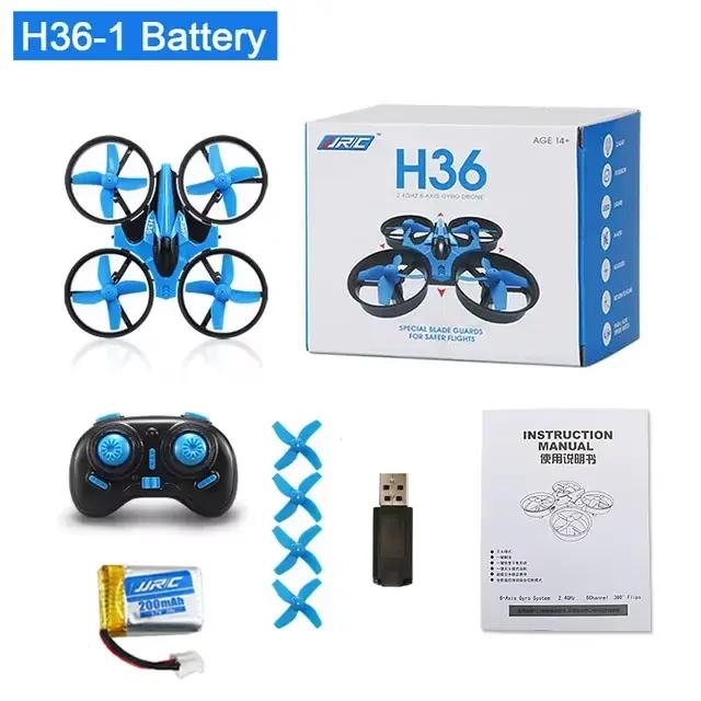 JJRC H36 Mini Rc 2.4G Drone 6 axes Mode sans tête UAV Évitement de collision Hélicoptère 360 ° Jou