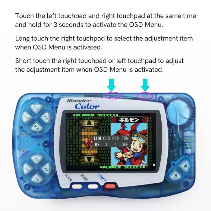 Écran LCD IPS WSC Highlight, kit de bricolage, luminosité du rétroéclairage pour Bandai Wonderfzdocu