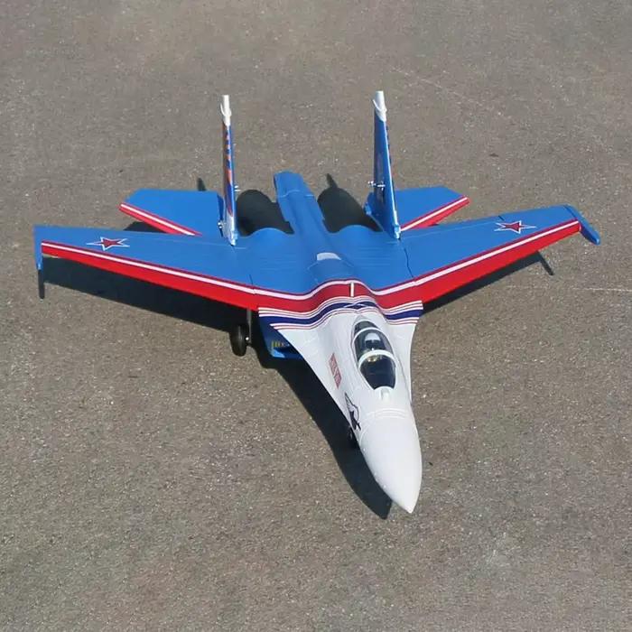 6 CH FlyFans russe démo SU-27 Twin 64mm RC EDF Jet PNP Version RC modèle d'avion
