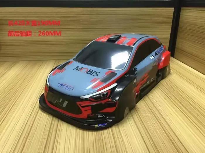 Coque de carrosserie peinte en PVC, 9 styles, accessoires pour voitures de course R/C à échelle 1/10
