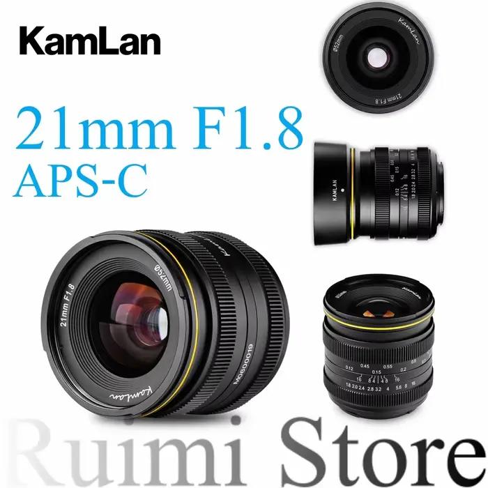 Objectif à mise au point manuelle Kamlan 21mm F1.8 APS-C pour appareils photo sans miroir Fujifilm F