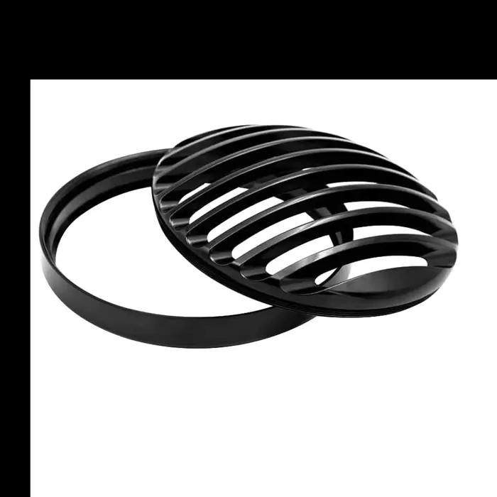 Alpha Rider – couvercle de grille de phare en aluminium noir, 5 3/4 pouces, pour Sportster Roadster