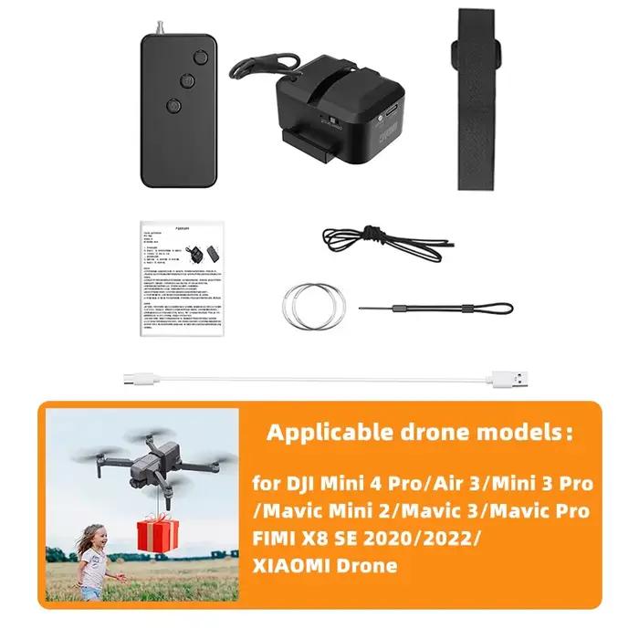 Lanceur de système Airdrop pour Drone DJI Mini 4 Pro/Air 3/Mini 3 Pro/Mavic Mini 2/Mavic 3/Mavic Pro