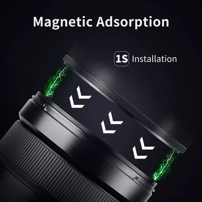 Filtre d'objectif magnétique HD CPL Nano-x K&F CONCEPT avec capuchon d'objectif, polarisation circul