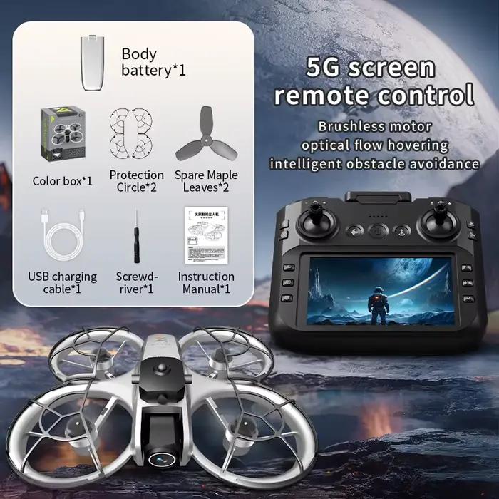 Nouveau Drone Z4 4K HD, photographie aérienne, moteur sans balais, flux optique, double caméra, évit