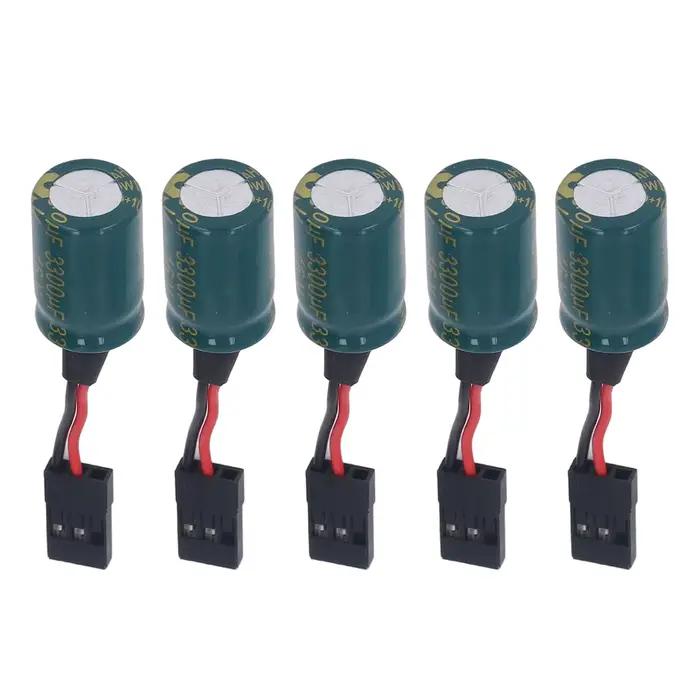 Protecteur de tension pour Drone RC, 5 pièces, 3300uF, 16V, grand condensateur, protecteur de tensio
