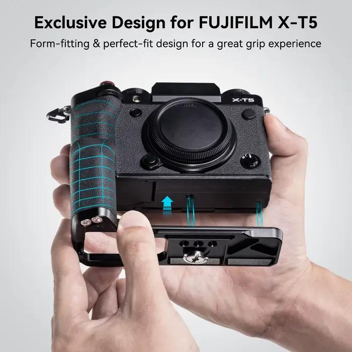 SmallRig X-T5 poignée en forme de L pour appareil photo FUJIFILM X-T5 avec plaque à dégagement rapid