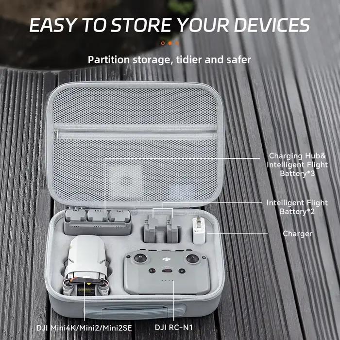 Étui de transport Portable pour Drone DJI Mini 2/Mini 2 SE/Mini 4K, boîte de télécommande, coque rig