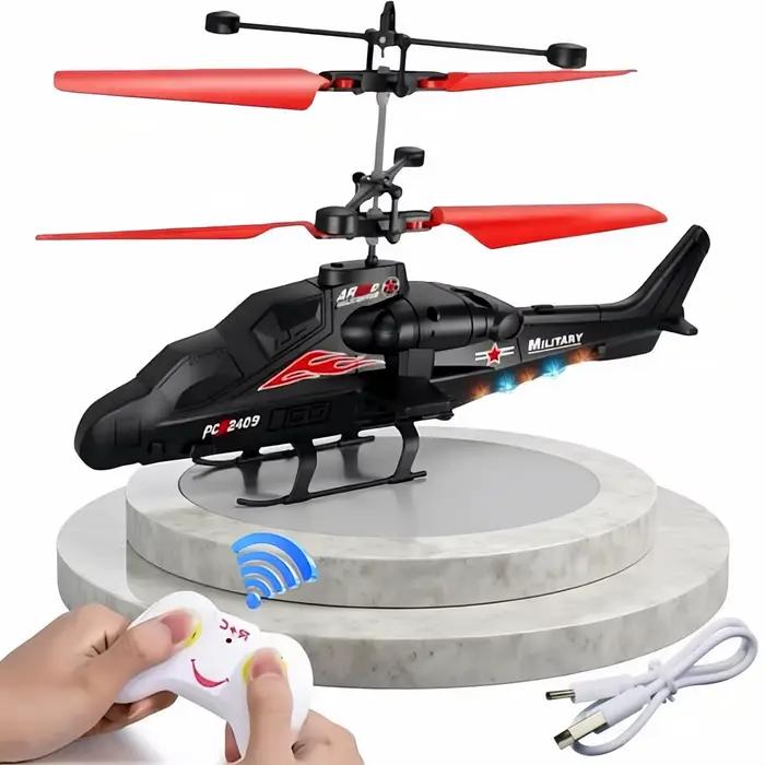 Jouet hélicoptère télécommandé magique contrôlé à la main 360 ° Mini drone UFO rotatif avec lumièr
