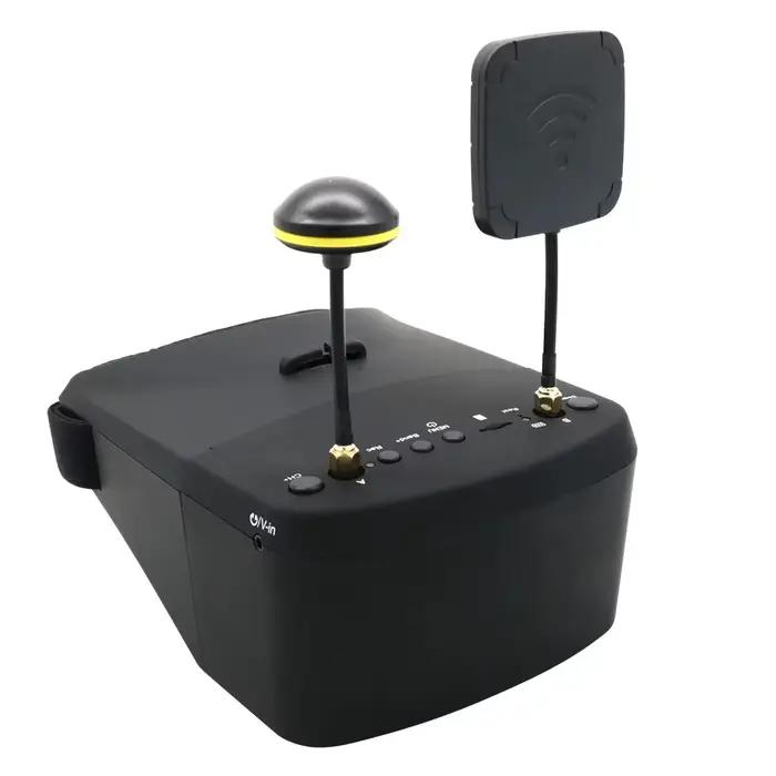 Lunettes FPV EV800D 5.8G 40CH 5 pouces 800*480 avec écran vidéo HD DVR et batterie pour modèle RC et