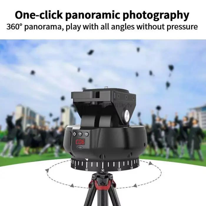 YT-1200 Auto motorisé 360o rotatif panoramique stabilisateur tête télécommande panoramique inclinais