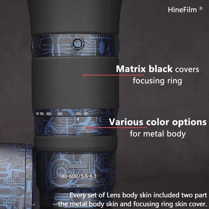 Hinefilm peau pour Nikkor Z180-600 lentille décalcomanie peau pour Nikon Z 180-600mm F5.6-6.3 VR len