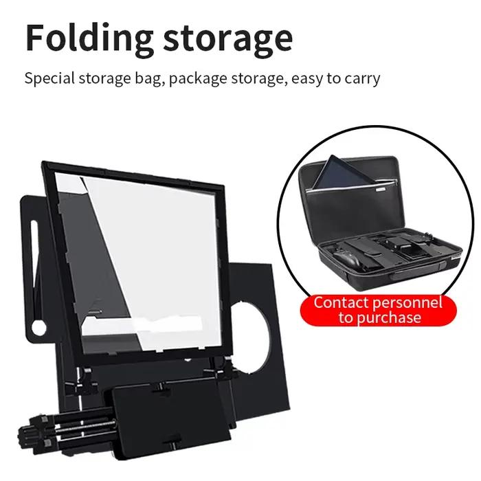 QIYE – prompteur pliable Q3 pour tablette de 12 pouces, téléphone, iPad, appareil photo, prise de vu