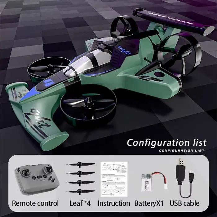 CZ04 Land-Air double usage RC quadrirotor dérive jouet voiture 2 en 1 2.4G télécommande avion Drone