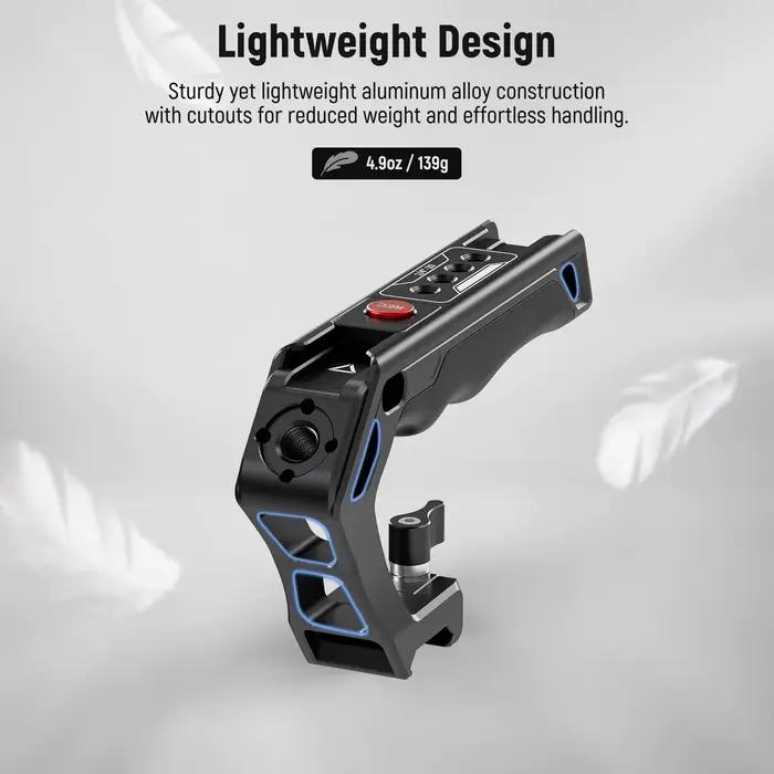 NEEpacks TRANTop Poignée avec Bouton d'Enregistrement avec QR TRANClamp pour Sony A7 ZV1 Panasonic S