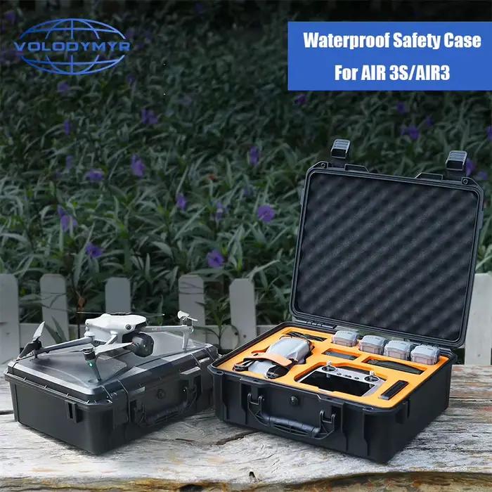 Volodymyr boîte antidéflagrante pour DJI AIR 3S antichoc étanche mallette de transport rigide sac de