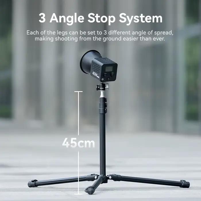 Ulanzi TT43 1.9M support de lumière en alliage d'aluminium trépied de support de lumière de jambe ré