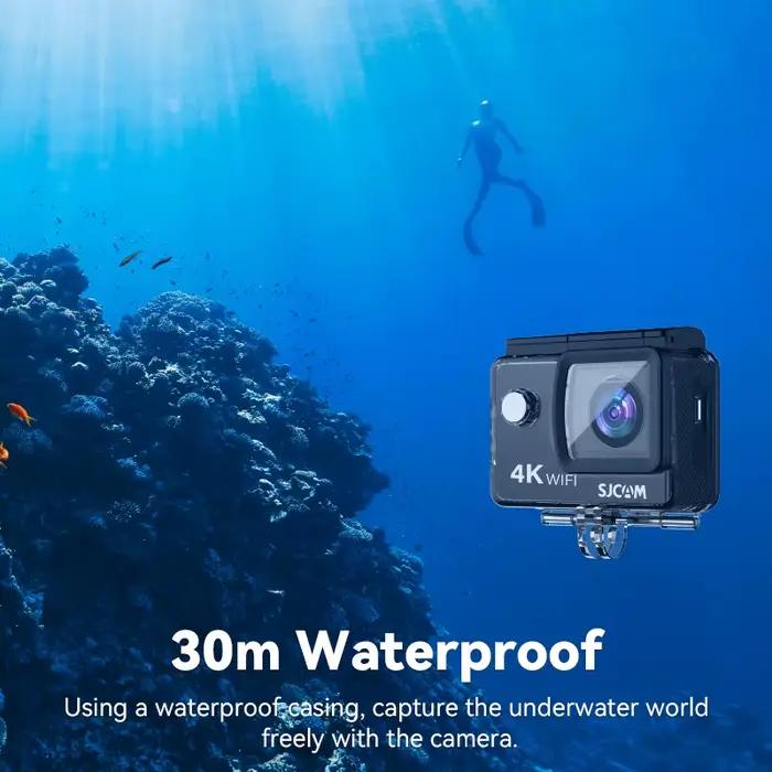 SJCAM SJ4000 caméra d'action AIR 4K 30PFS 1080P 4x Zoom WIFI moto casque de vélo caméra de sport éta
