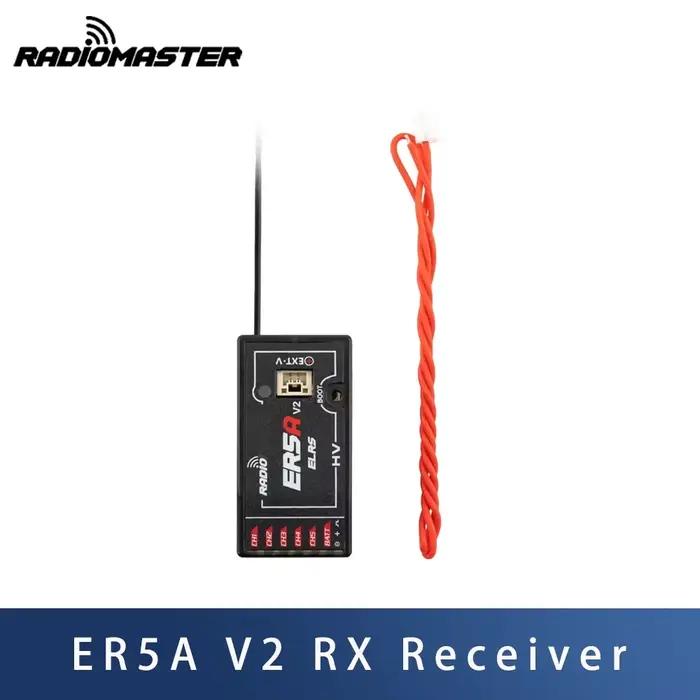 Radiomaster ER5A 2.4G 5CH ELRS PWM Mini RX avec retour de tension, pour drone de course et à voilure