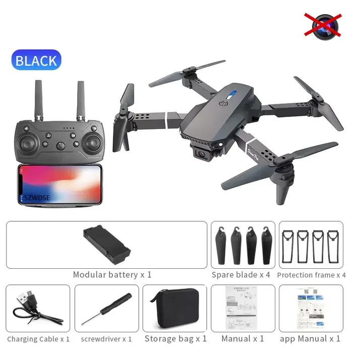 Nouveau Drone E88Pro 2026 5G WiFi FPV Grand Angle Maintien d'Altitude Quadricoptère Pliable RC avec