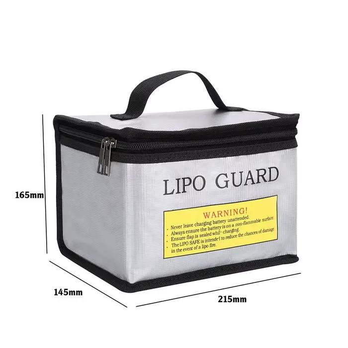 Sac de sécurité pour batterie Lipo, sac de rangement Portable antidéflagrant et ignifuge avec protec