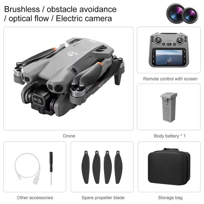 Drone GT50 Pro Factory 360 ° Drone pliable professionnel 8K avec évitement d'obstacles, photograph