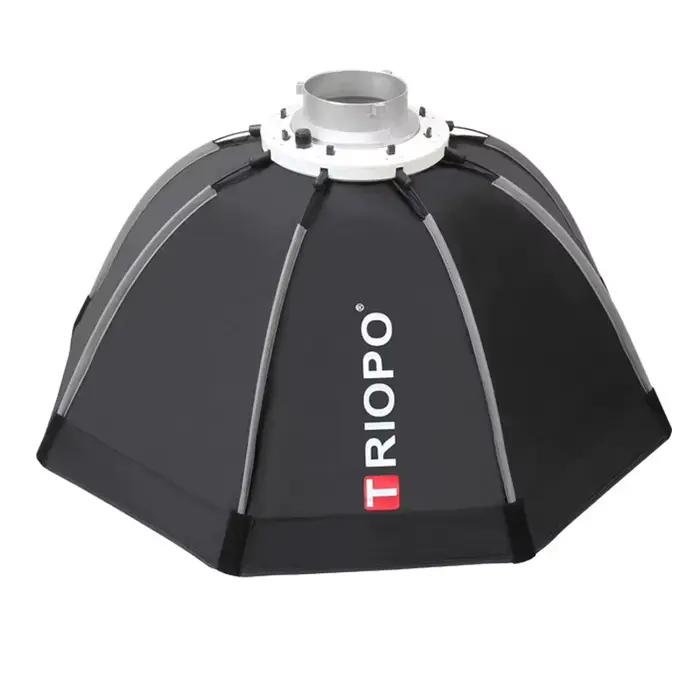 Triopo-Boîte à Lumière Octogonale Portable avec Grille en Nid d'Abeille pour Lumière LED Godox, Mont