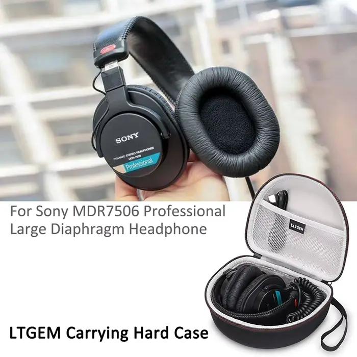 LTGEM – étui rigide EVA pour Sony MDR7506, sac de rangement professionnel à grand diaphragme pour pr