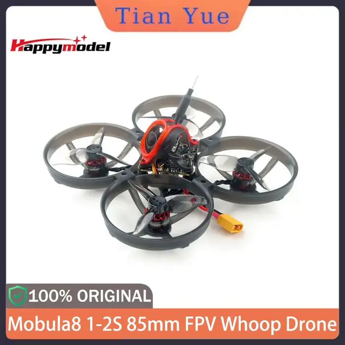 Drone de course FPV Micro HappyModel Mobula8 1-2S ELRS 400mW 85mm Whoop pour accessoires de bricolage RC
