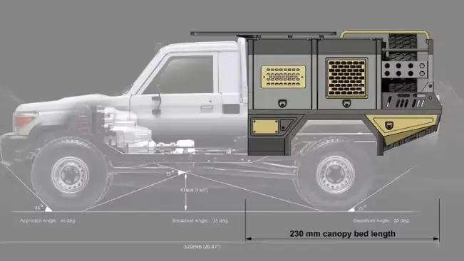 Pare-volants en plastique de haute qualité pour camions RC4WD TF2 TF3 Killerbody Land Cruiser LC70 modification de boîte de chargement arrière blanc jaune pour collectionneurs