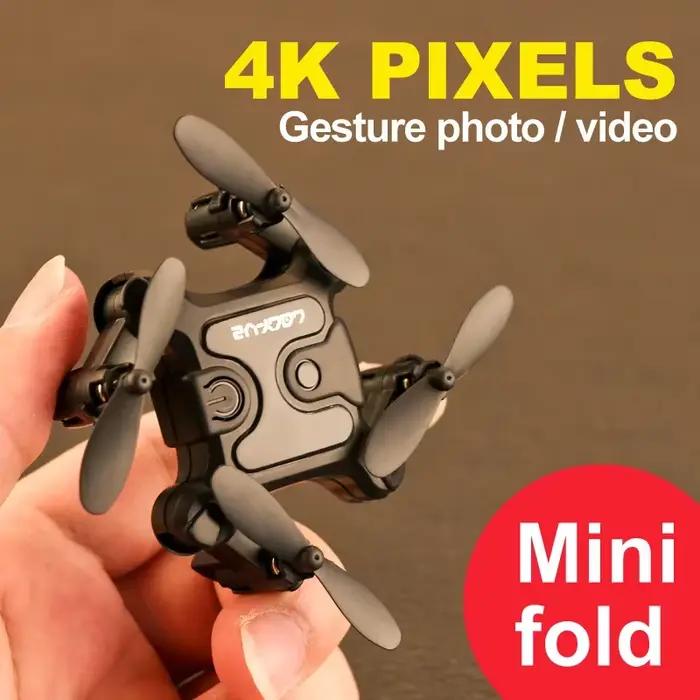 Mini Drone 4K HD Caméra WiFi FPV Maintien d'Altitude Professionnel Pliable Quadrirotor RC Drone Enfant Jouets Cadeau Occasions Spéciales