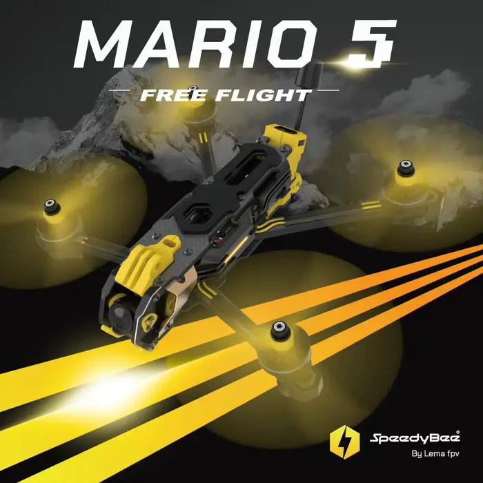 Mario 5 cadre 5 pouces Version DC/XH avec plaque en Fiber de carbone FPV Freestyle RC Drone de course pour O3/O4 PRO
