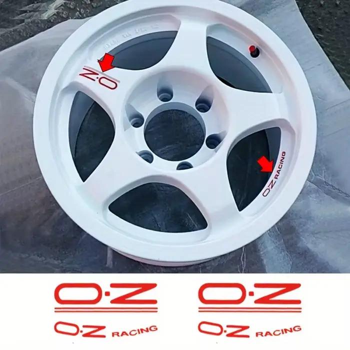4 autocollants pour volant OZ Racing - autocollants en vinyle autocollants avec des motifs géométriques vifs