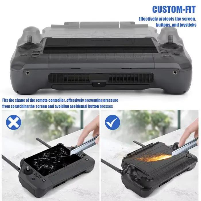 Télécommande de drone DJI RC PLUS/M30/M30T/T50/T40/T25/T20P série avec écran haute résolution, pare-soleil et housse de protection pour photos aériennes professionnelles