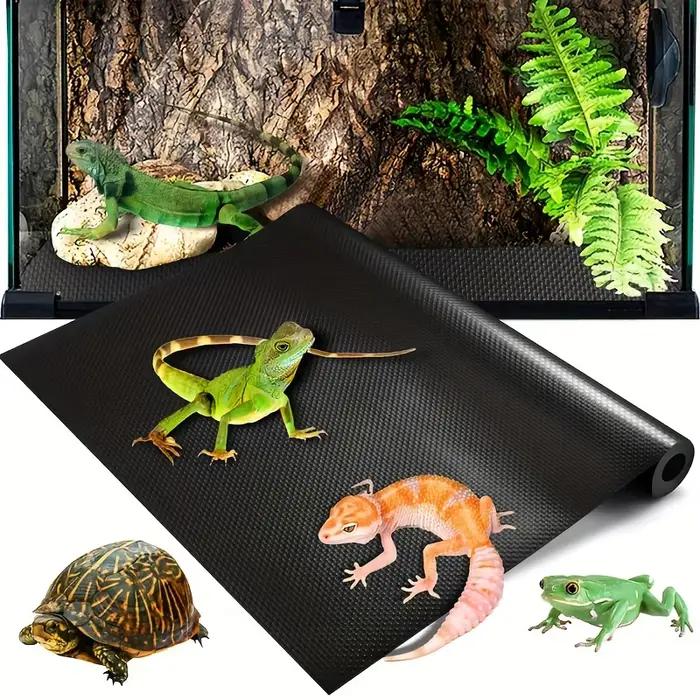 Tapis pour terrariums de reptiles, adapté aux amphibiens, conçu pour les dragons barbus, les geckos léopards, les serpents et les tortues. Coupé sur mesure.