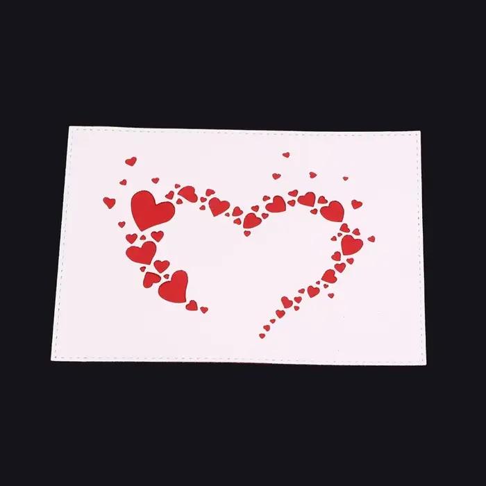 Matrices de Découpe en Métal en Forme de Cœur d'Amour, Bande, Bricolage Artisanal, Carte en Papier, Cailloux de Direction, Scrapbooking, Hue, 2021