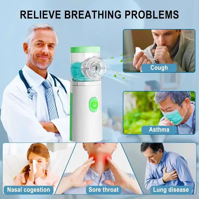 IDEABEL soins de santé Mini nébuliseur d'inhalation d'asthme Portable nébuliseur Inalador ultrasonique pour enfants adultes