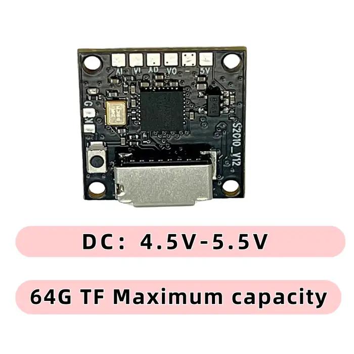 Les vidéos du module d'enregistrement SLONWAKE MINI DVR peuvent être reliées Capacité maximale de 64 Go TF pour la photographie aérienne FPV Drones à voilure fixe.