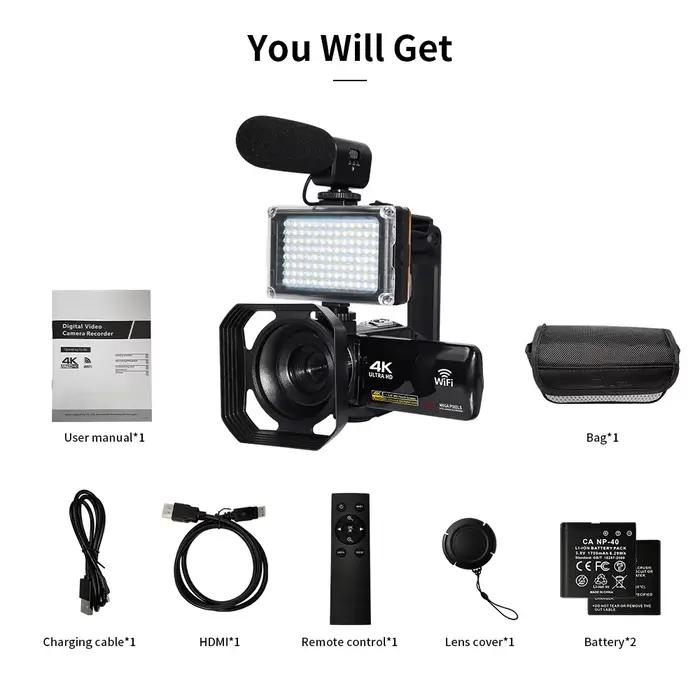 Caméra numérique 4K Ultra HD Zoom 18X