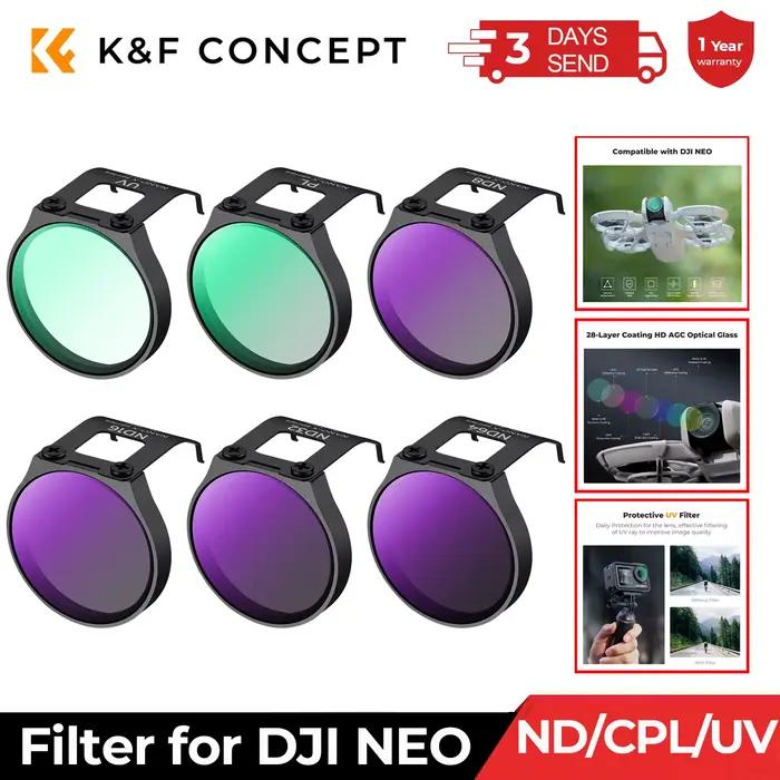 Kit de filtres pour drone K&F CONCEPT pour DJI NEO