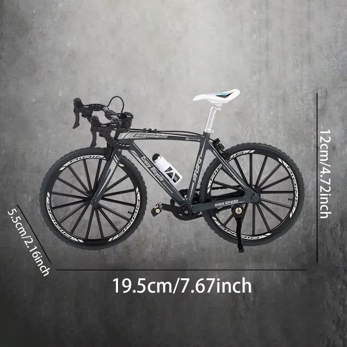 Mini modèle de vélo de simulation en alliage, jouet de course détaillé avec un design réaliste, parfait pour l'ornement de la maison de pâques