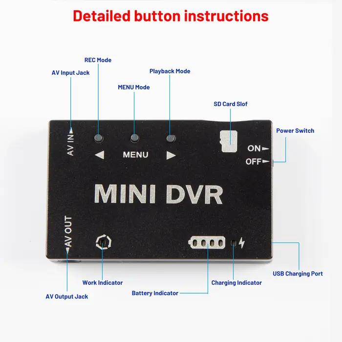 Mini Module DVR FPV, enregistreur Audio vidéo NTSC PAL 30FS